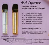 Mundstück Ed Sperber by Zinner für Alt Saxophon Modell 97